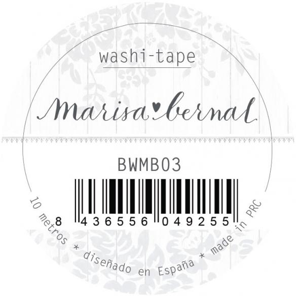 Washi Tape "Corazones Rosa" Marisa Bernal 10m