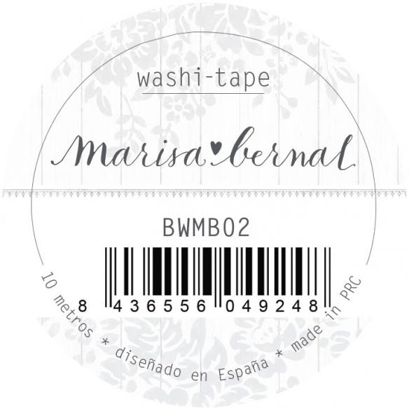 Washi Tape "Corazones Menta" Marisa Bernal 10m
