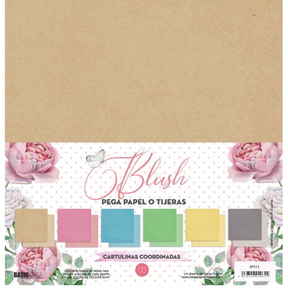 "Blush Coordinados" 6 papeles para scrapbooking Elena Roche