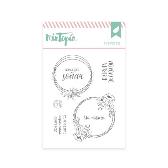 Sello Coronas de flores