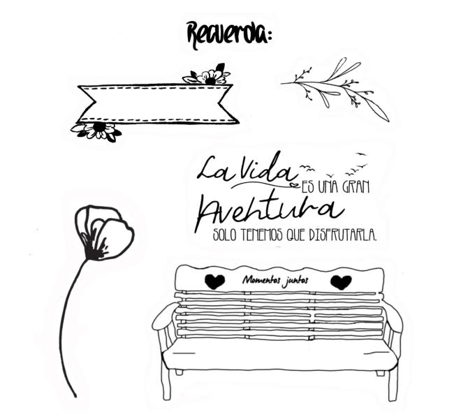 Sellos de Silicona "Flowers" Alberto Juárez