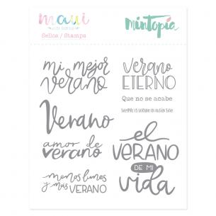 Sello Amor de verano 10,5 cm x 10,5 cm