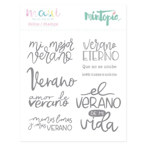 Sello Amor de verano 10,5 cm x 10,5 cm