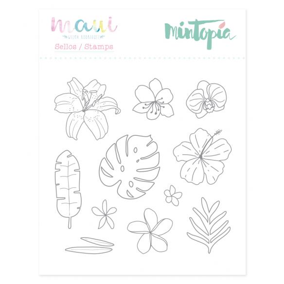 Sello Flora 10,5 cm x 10,5 cm