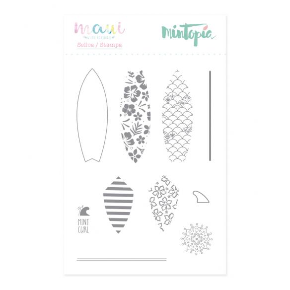 Sello Tabla de surf 7 cm x 9 cm