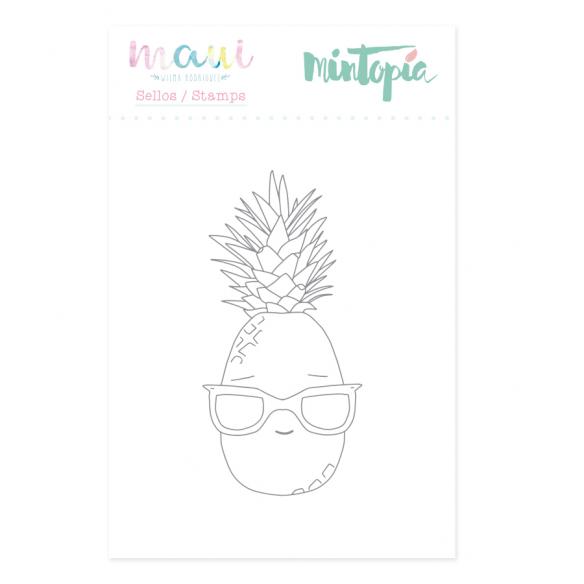 Sello Piña 4,5 cm x 5 cm