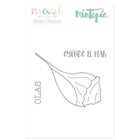 Sello Caracola 4,5 cm x 5 cm