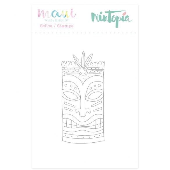 Sello Tiki 4,5 cm x 5 cm