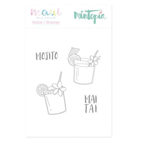Sello Cócteles 4,5 cm x 5 cm