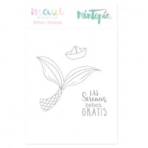 Sello Cola de sirena 4,5 cm x 5 cm