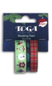 Masking tape x3 - "Scottish Christmas" - 5m