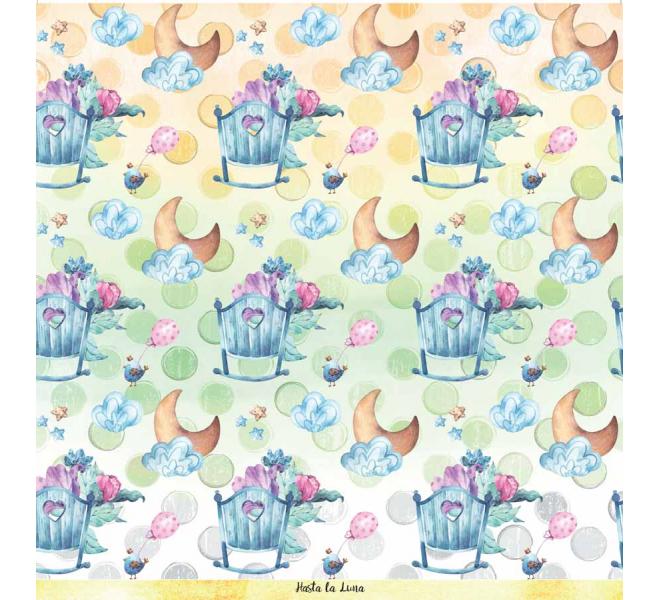 Canción de Cuna 6 papeles +1  Recortable  para scrapbooking Manoli Navarro"