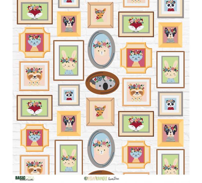 "Urban Jungle"  6 papeles para scrapbooking Coses d'Scrap"