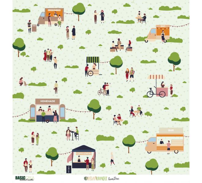 "Urban Jungle"  6 papeles para scrapbooking Coses d'Scrap"