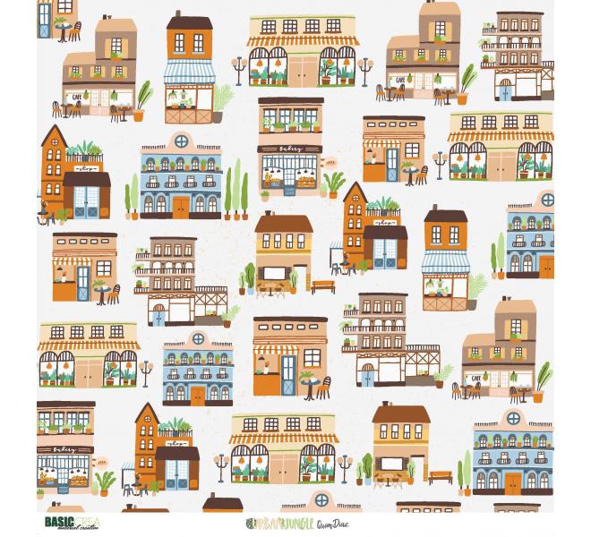 "Urban Jungle"  6 papeles para scrapbooking Coses d'Scrap"