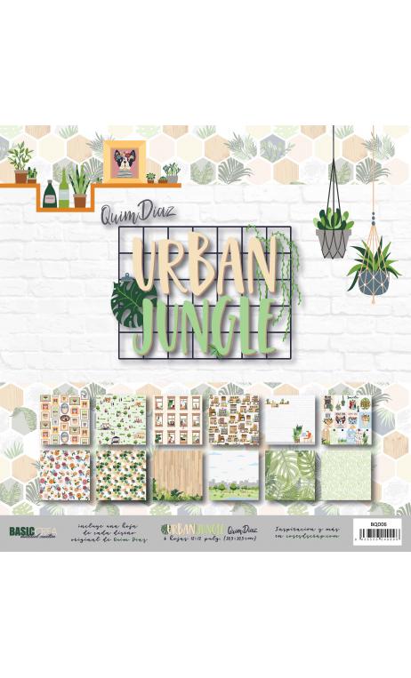 "Urban Jungle"  6 papeles para scrapbooking Coses d'Scrap"