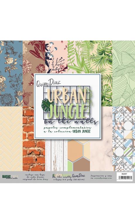 "Urban Jungle Basics"  6 papeles para scrapbooking Coses d'Scrap"