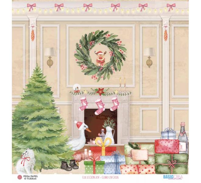 "Joy" 6 papeles para scrapbooking Elena Roche