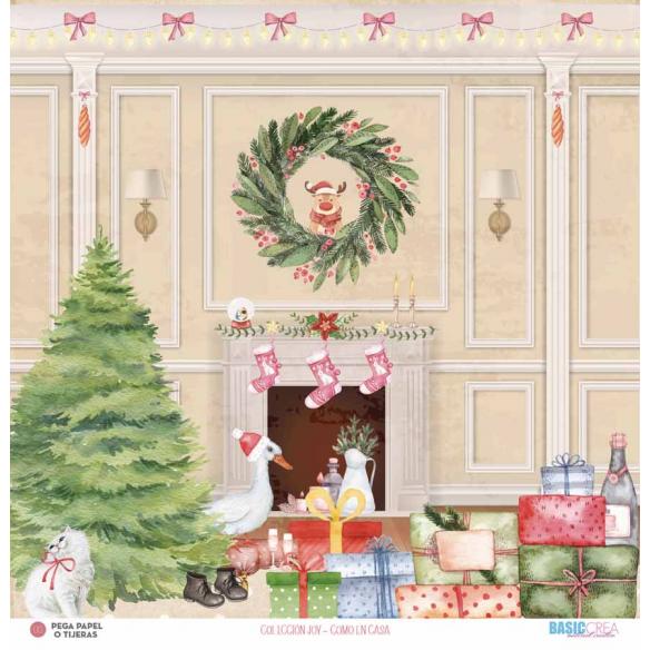 "Joy" 6 papeles para scrapbooking Elena Roche