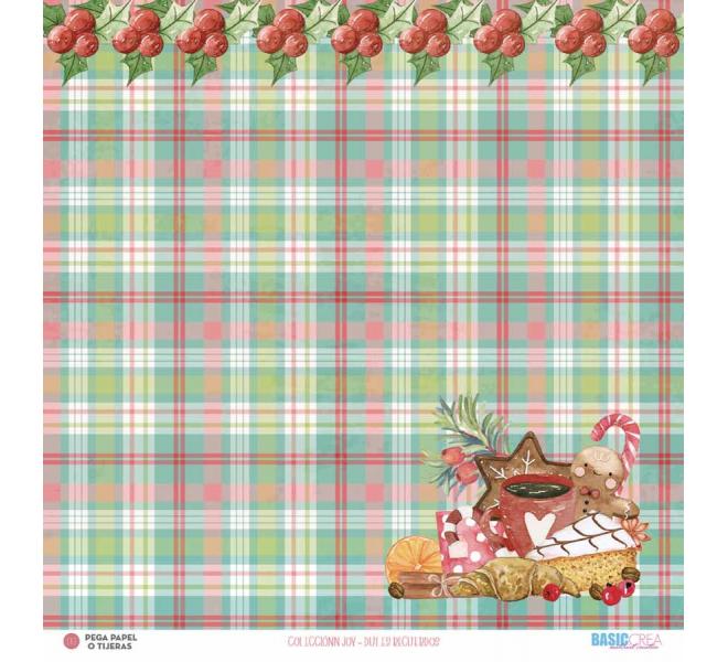 "Joy" 6 papeles para scrapbooking Elena Roche