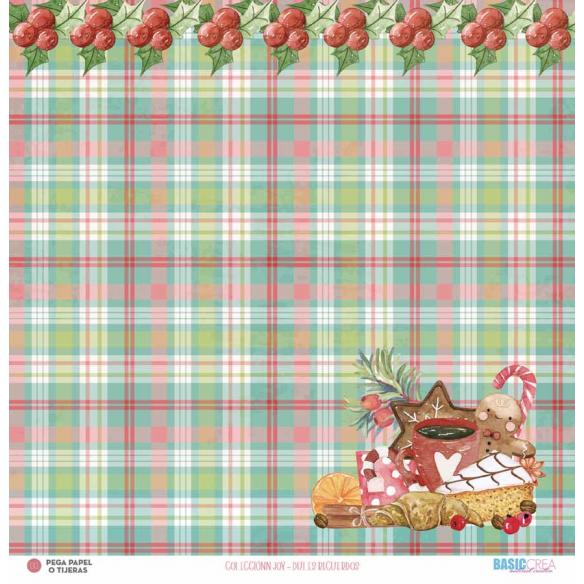"Joy" 6 papeles para scrapbooking Elena Roche