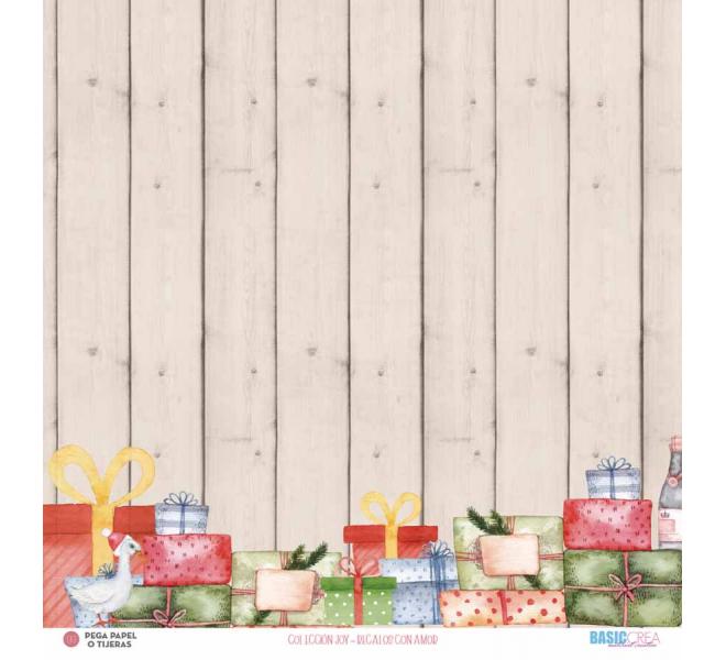 "Joy" 6 papeles para scrapbooking Elena Roche