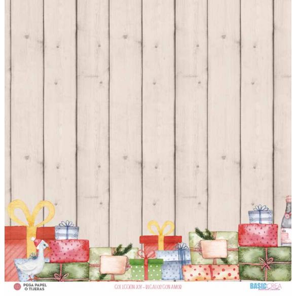 "Joy" 6 papeles para scrapbooking Elena Roche