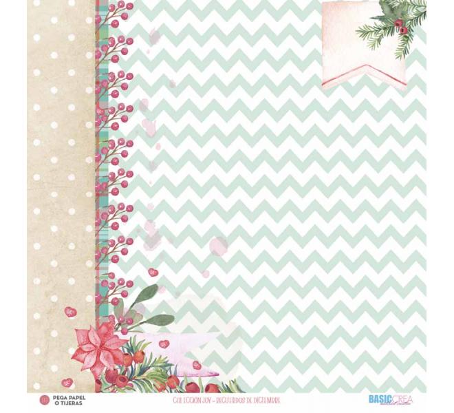 "Joy" 6 papeles para scrapbooking Elena Roche