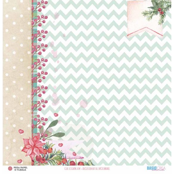 "Joy" 6 papeles para scrapbooking Elena Roche