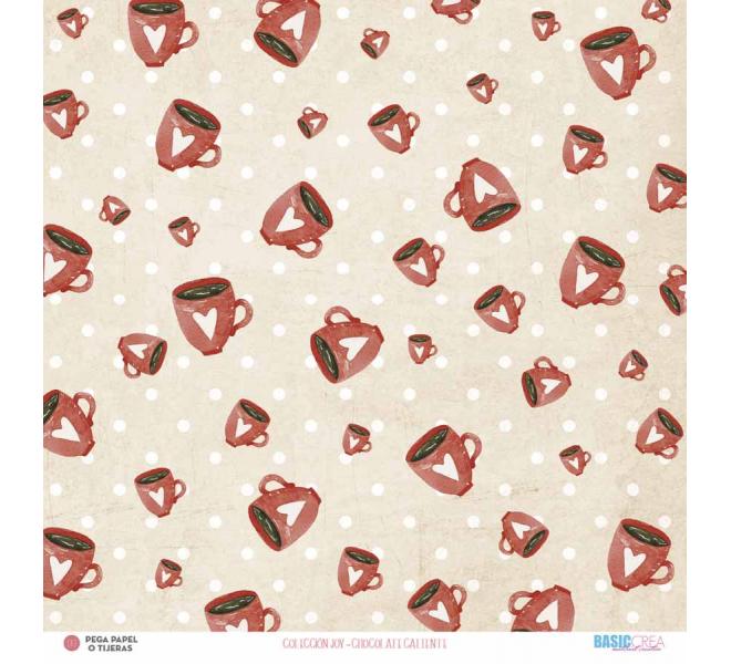 "Joy" 6 papeles para scrapbooking Elena Roche