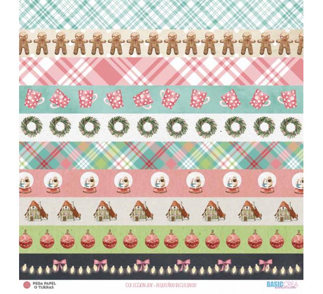 "Joy" 6 papeles para scrapbooking Elena Roche