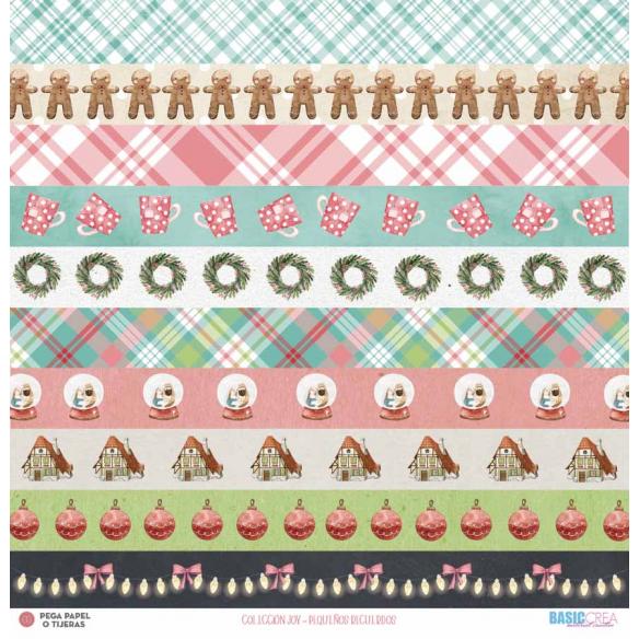 "Joy" 6 papeles para scrapbooking Elena Roche