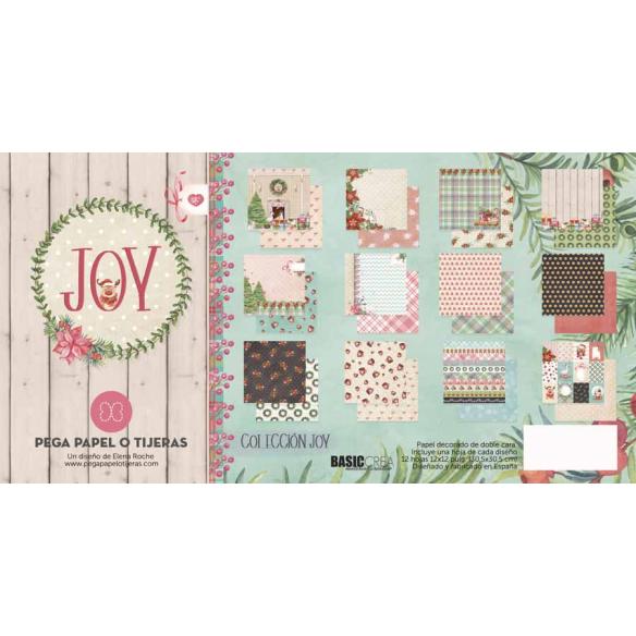 "Joy" 6 papeles para scrapbooking Elena Roche