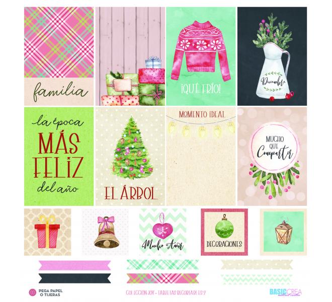 6  hojas recortables "Joy" by Elena Roche