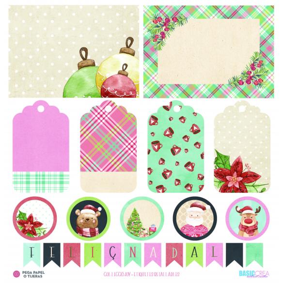 6  hojas recortables "Joy""CATALÀ by Elena Roche