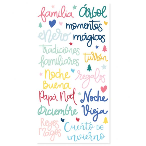 Pegatinas puffy frases Cuento de invierno