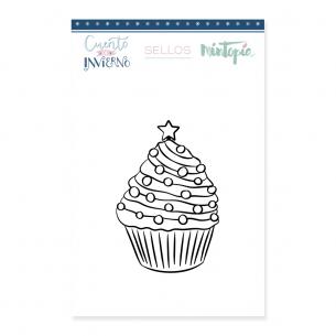 Sello Cupcake Navideño