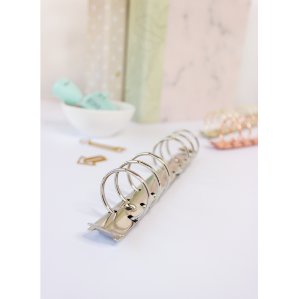 MECANISMO 6ANILLAS REDONDO 30mm Diam. Plata