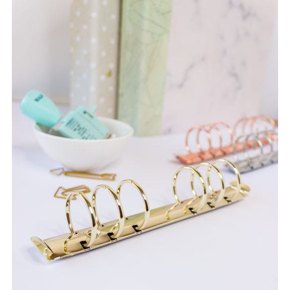 MECANISMO 6ANILLAS REDONDO 30mm Diam.Dorado