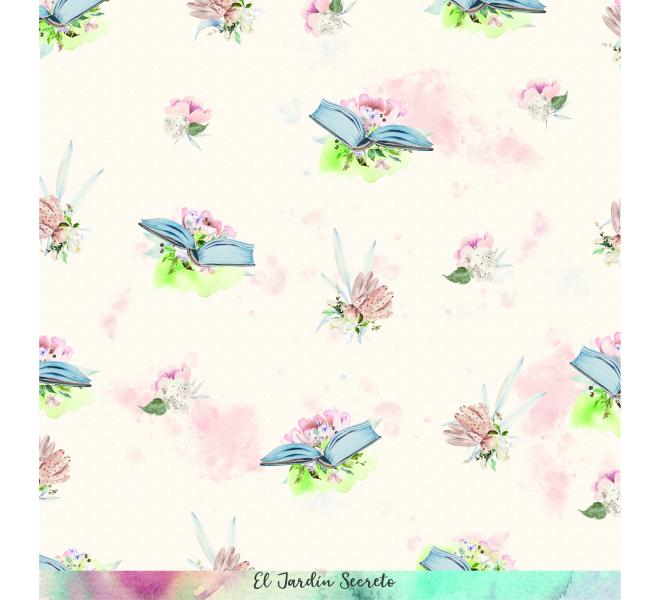 Lavanda &Book  6 papeles +1  Recortable  para scrapbooking  Manoli Navarro