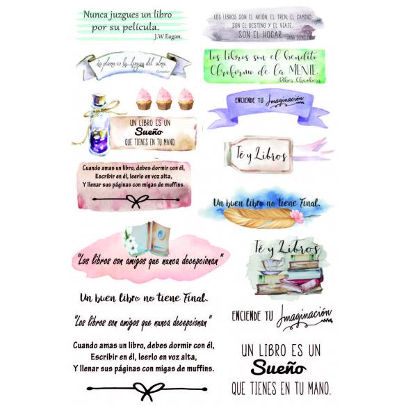 Lavanda &Book Cards  12 tarjetas decoradas para scrapbooking Manoli Navarro