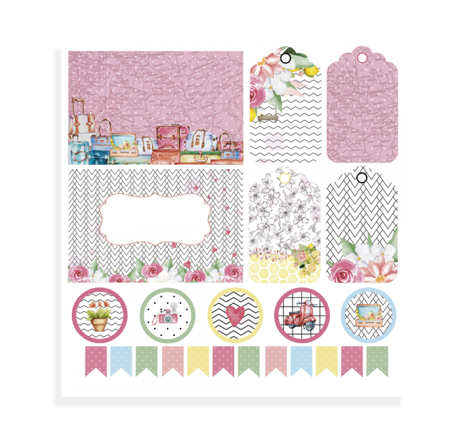 Retallables "CHIC" català- 4 fulls de cartolina 30,5x30,5 impresos a 1 cara