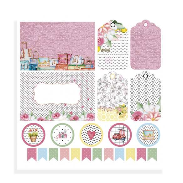 Retallables "CHIC" català- 4 fulls de cartolina 30,5x30,5 impresos a 1 cara