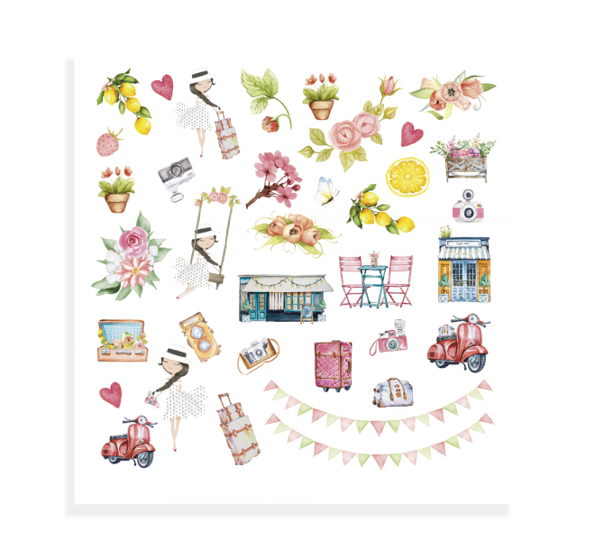 Retallables "CHIC" català- 4 fulls de cartolina 30,5x30,5 impresos a 1 cara