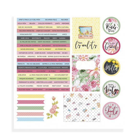 Retallables "CHIC" català- 4 fulls de cartolina 30,5x30,5 impresos a 1 cara