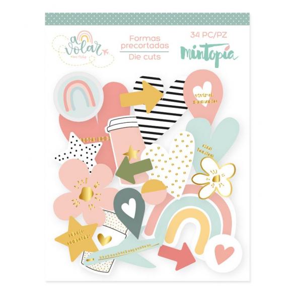 Die cuts de vellum con foil A volar