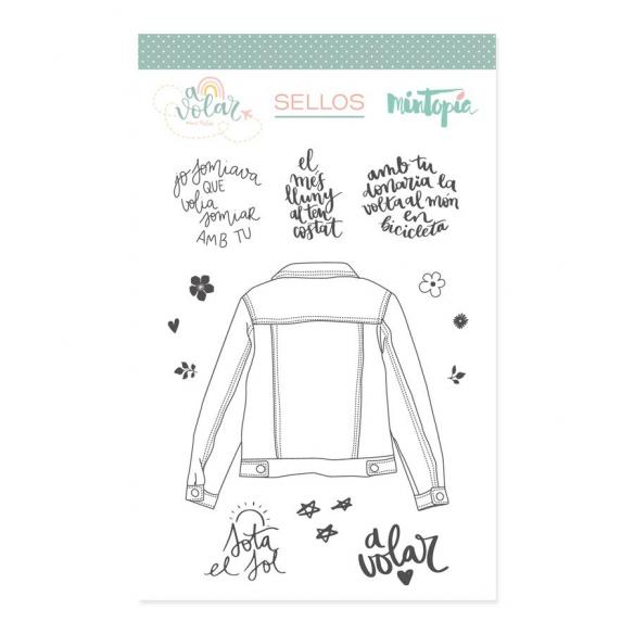 Sello Cazadora vaquera Catalán