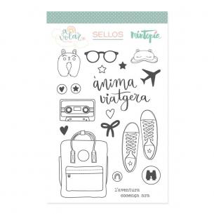 Stamp Alma viajera Catalan