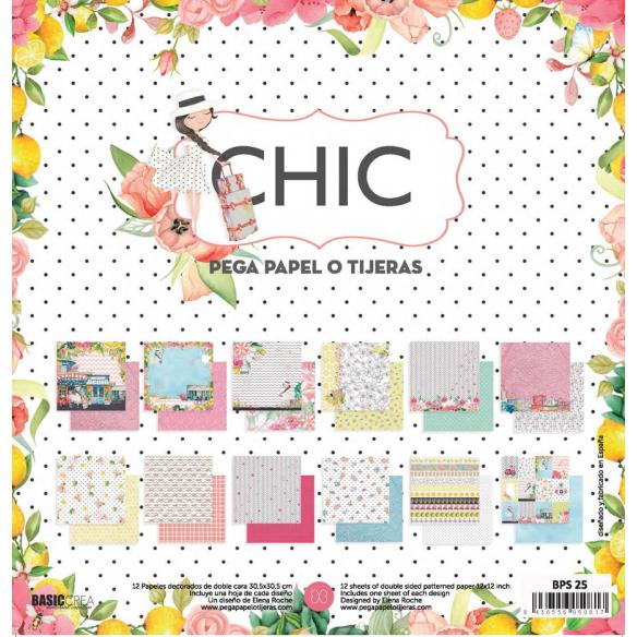 Colección "CHIC" - 12 Hojas /PAD 30,5x30X5