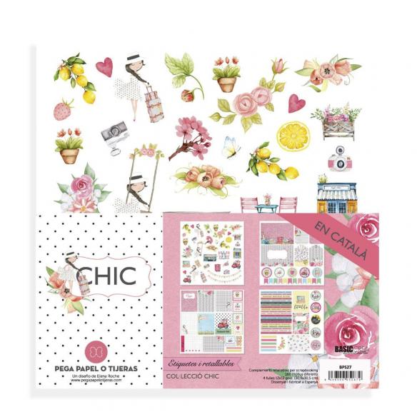 Retallables "CHIC" català- 4 fulls de cartolina 30,5x30,5 impresos a 1 cara